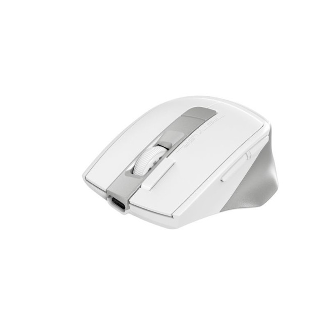 Миша бездротова безшумна Fstyler, Bluetooth / 2.4 ГГц, вбудований акумулятор, 2000DPI, сірий+білий
