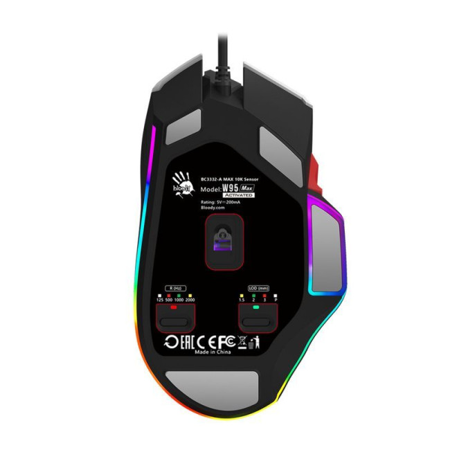 Ігрова миша Bloody Activated, RGB, 12000 CPI, 50M натискань