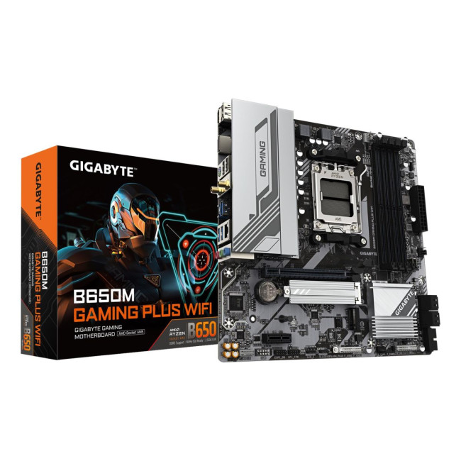 Материнська плата AMD B650 SAM5 MATX B650M GAMING PLUS WF GIGABYTE