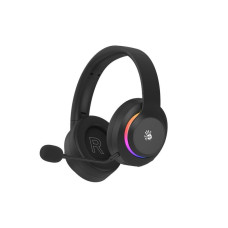 Ігрові бездротові навушники з мікрофоном, RGB підсвічування, Bluetooth + 2.4GHz + 3.5 jack
