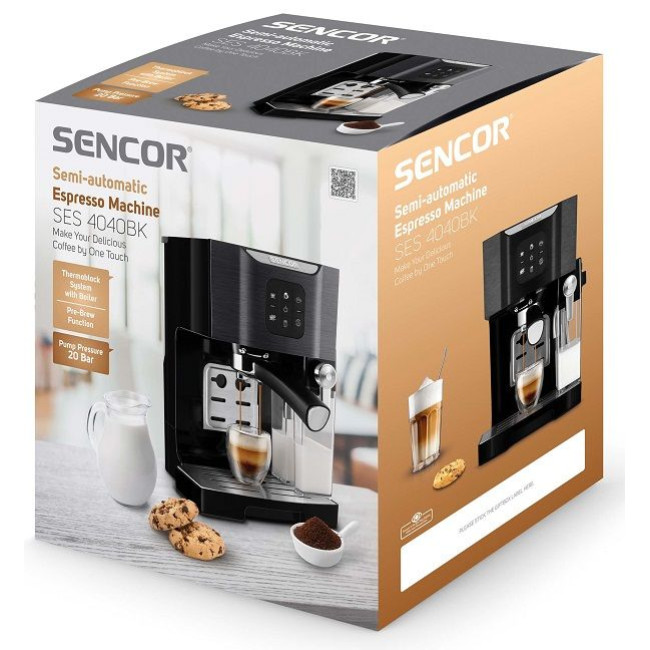 Кавоварка еспресо Sencor SES 4040BK