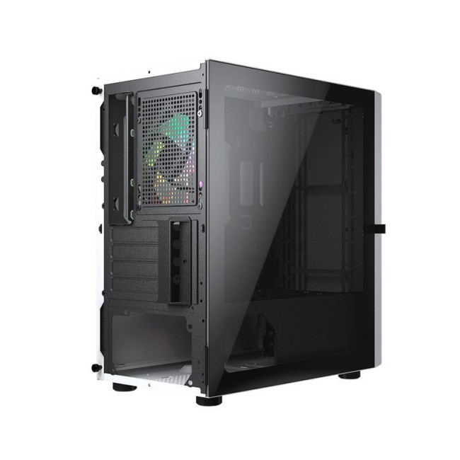 Ігровий корпус, 1*120mm ARGB, вентилятори передвстановлені, Mini ITX / Micro ATX, скляне вікно
