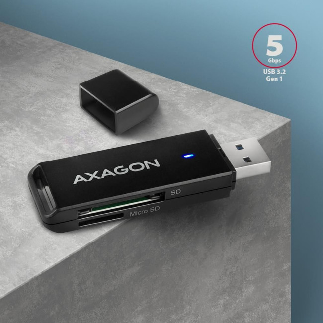 Кардрідер AXAGON CRE-S2N SuperSpeed USB-A card reader