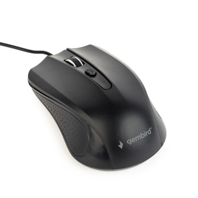 Оптична миша, USB інтерфейс, 1200 dpi, чорний