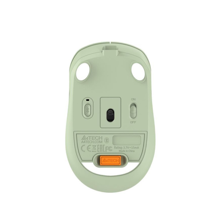 Миша бездротова Fstyler, Bluetooth / 2.4 ГГц, вбудований акумулятор, 2000 DPI, USB, зелений