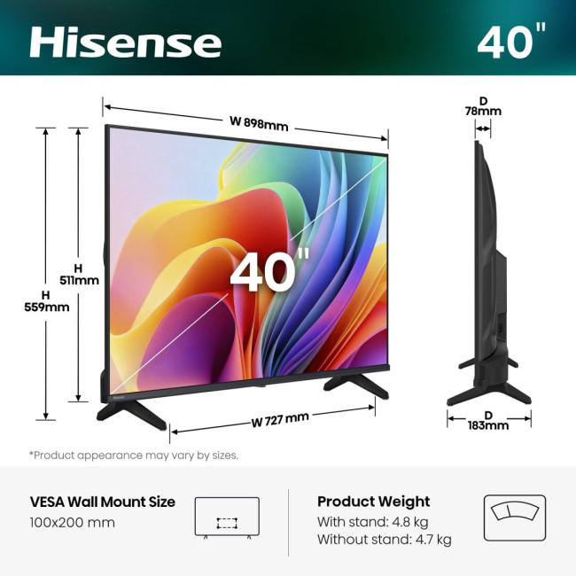 LED-телевізор Hisense 40A4S 