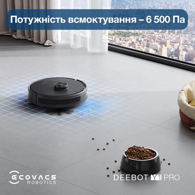 Робот-пилосос DEEBOT Y1 PRO DLX34 BLACK ECOVACS