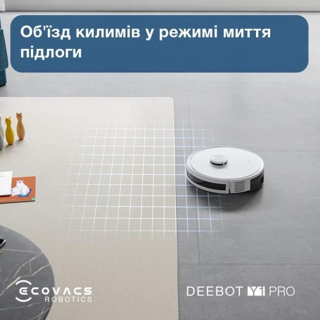 Робот-пилосос DEEBOT Y1 PRO DLX34 WHITE ECOVACS