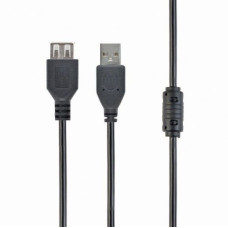 Подовжувач USB2.0, A-тато/А-мама, 1.8 м, ферит