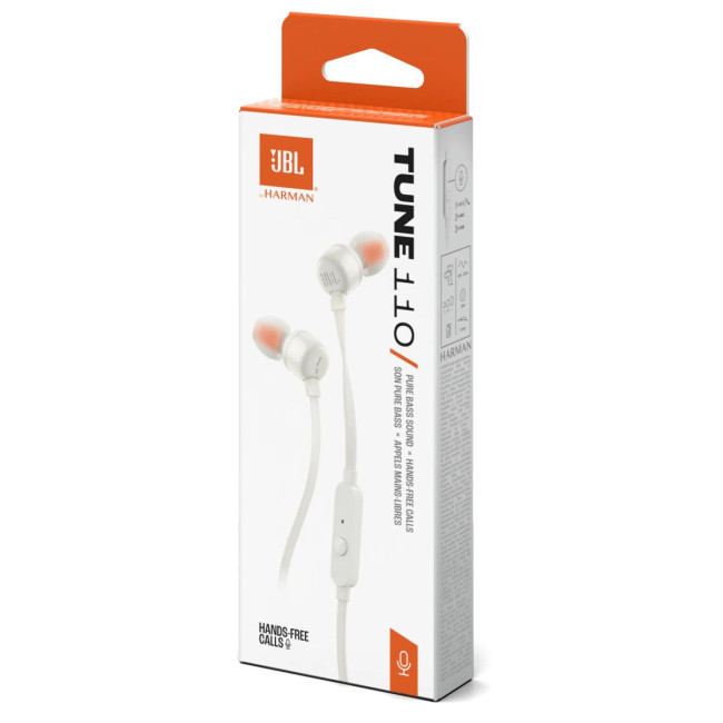 Гарнітура JBL TUNE 110 ECO White (JBLT110WHTE)