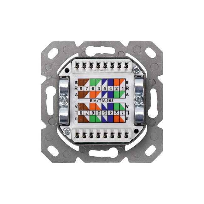 Розетка на два порта RJ45 CAT5E DN-9002-N DIGITUS by ASSMANN