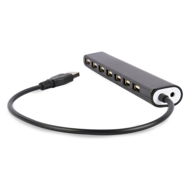 Хаб на 7 портів USB 2.0, чорний