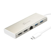 Док станція USB-C 6-в-1 (HDMI/PD/USB-A/USB-C/LAN)