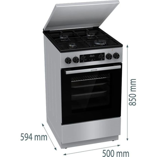 Комбінована плита Gorenje GK 5C42 SJ (FM513D-JPD4B) 
