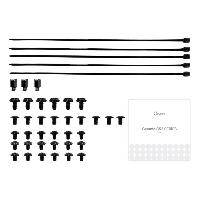 Корпус для комп'ютера MATX W/O PSU GAMMA C52 BK ARGB (GAMMA-C52-BKD300XX-GL) OCYPUS