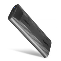 Зовнішній карман для SSD-накопичувачів AXAGON EEM2-GTS2 USB-C 10Gbps - M.2 NVMe & SATA SSD THIN SCREWLESS box