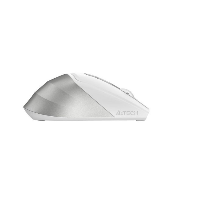 Миша бездротова безшумна Fstyler, Bluetooth / 2.4 ГГц, вбудований акумулятор, 2000DPI, сірий+білий