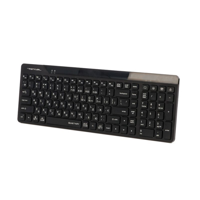 Клавіатура бездротова Fstyler, Bluetooth / 2.4 ГГц, quiet key, чорний