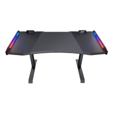 Стіл для геймера, ергономічний дизайн, USB 3.0/Audio хаб, RGB підсвічування, регулювання висоти