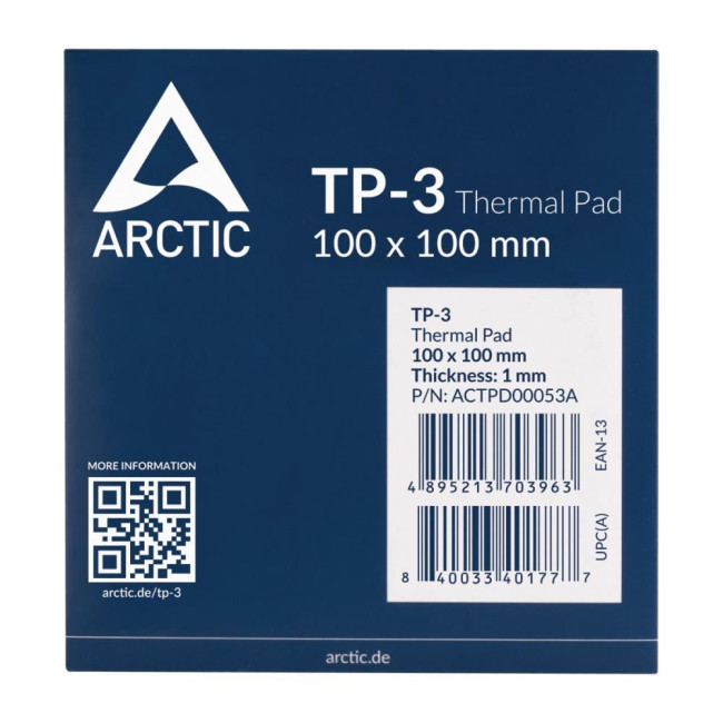 Термопрокладка для процесора 100X100X1.0 ACTPD00053A ARCTIC