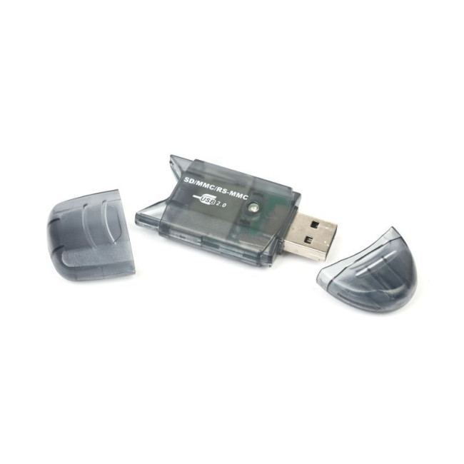 Зовнішній картридер, USB 2.0, для SD, MMC, RS-MMC