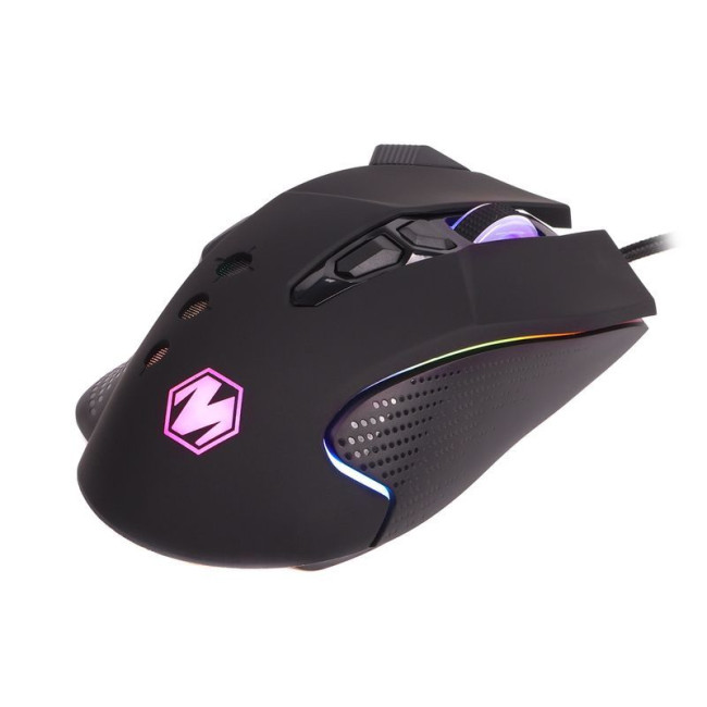 Миша ігрова, Instant 825, 9 кнопок, 12800 DPI, RGB, USB, чорна