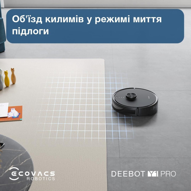 Робот-пилосос DEEBOT Y1 PRO DLX34 BLACK ECOVACS