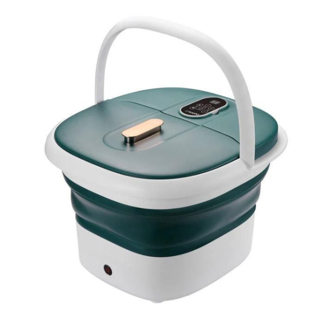 Спа-масажер NAIPO Foot Spa Massager для ніг з підігрівом, вібрацією та функцієюмасажу Шиатцу з дістанційним керуванням, колір Green; модель - NPFT-SPA02