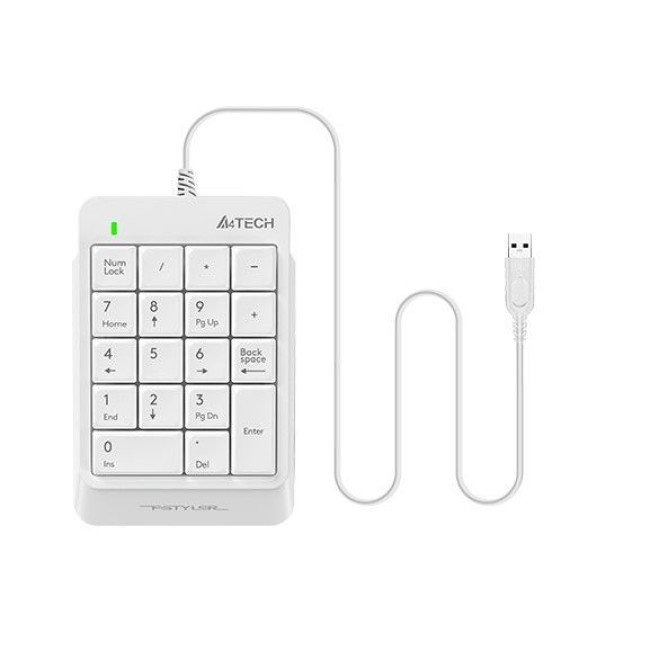Цифрова USB клавіатура Fstyler, біла