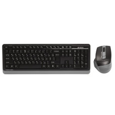 Комплект бездротовий Fstyler клавіатура+миша, чорно-сірий, USB