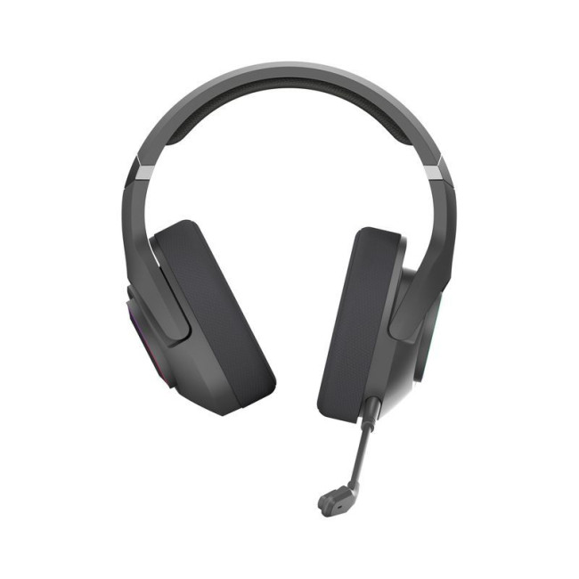 Ігрові бездротові навушники з мікрофоном, RGB підсвічування, Bluetooth + 2.4GHz + 3.5 jack