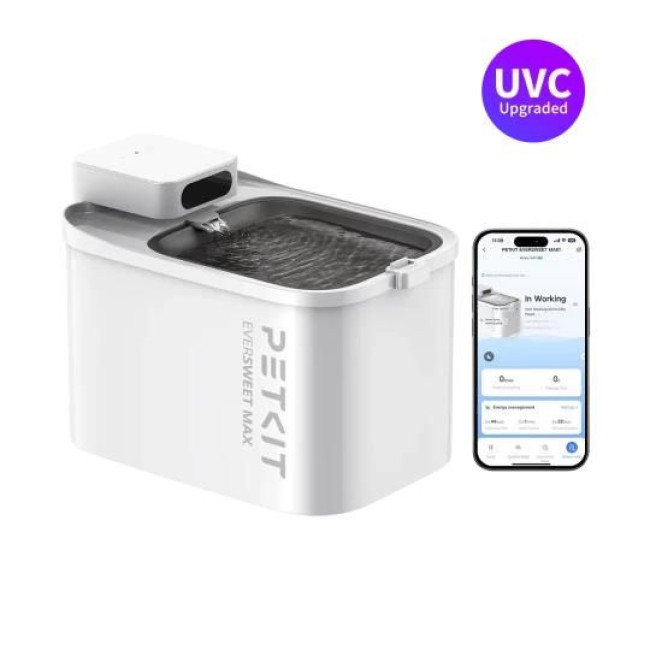Поїлка PETKIT Eversweet MAX Smart Pet Drinking Fountain White P4115 (UVC)