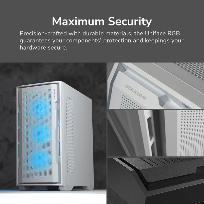 Ігровий корпус, 4*120mm ARGB вентилятори передвстановлені, ATX/mATX/mini-ITX, скляне вікно
