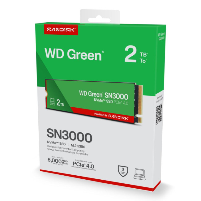 Твердотільний запам’ятовувальний пристрій накопичувач (SSD) G4 M.2 NVME 2TB GREEN SN3000 WDS200T4G0E SANDISK