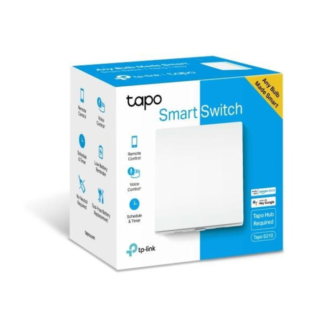 Розумний перемикач світла, 1-канальний 1-сторонній, Tapo S210 TP-LINK