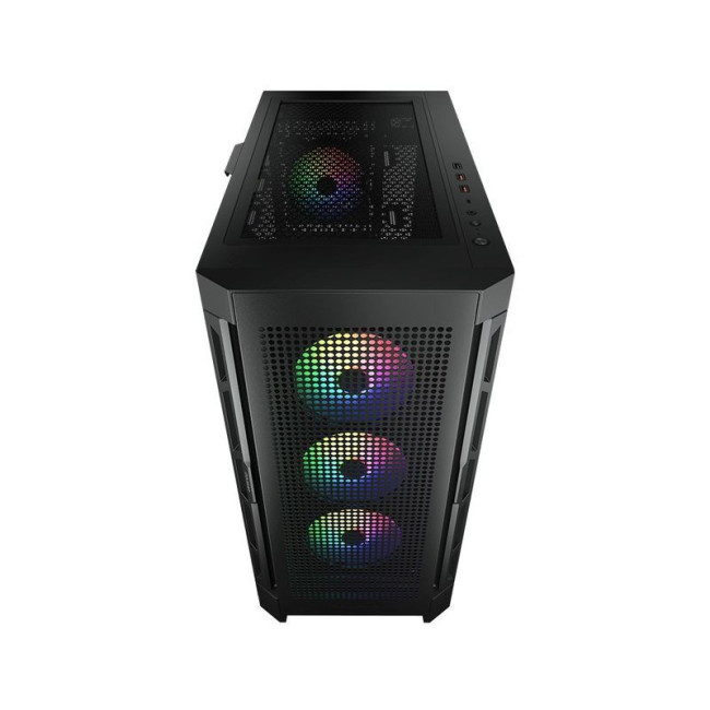 Ігровий корпус, 3*120mm ARGB, 1*120mm ARGB вентилятори передвстановлені, ATX/mATX/mini-ITX, скляне вікно