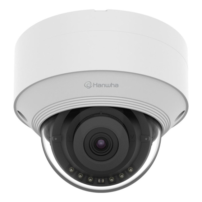 Мережева камера купольна 5MP @ 30fps, fix lens 3mm (H:100°/V: 73°) QNV-C8013R HANWHA VISION