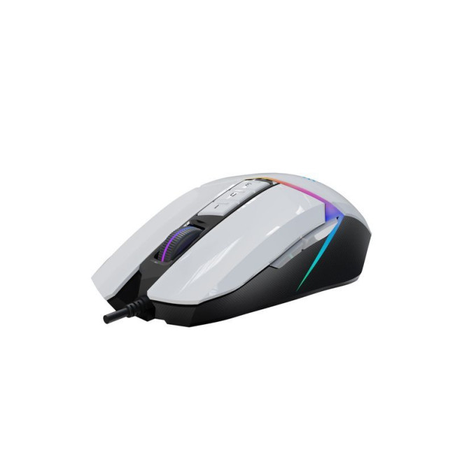 Ігрова миша Bloody Activated, RGB, 10000 CPI, 50M натискань, чорний + білий