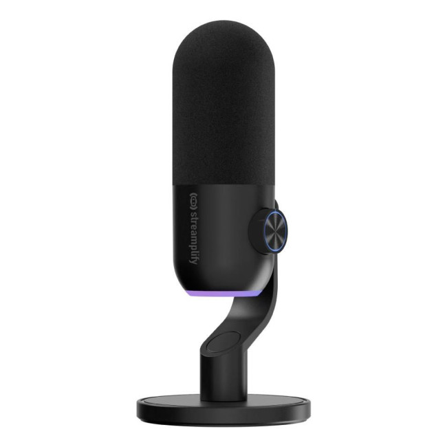 Мікрофон Streamplify MIC MINI-48-RGB-ST, чорний