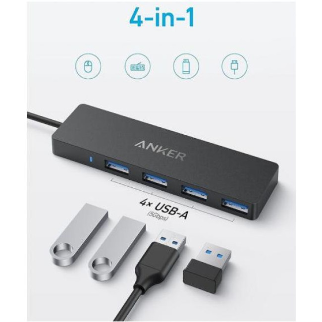 Перехідник Anker PowerExpand Direct 4-in-1 USB-C PD Media Hub 