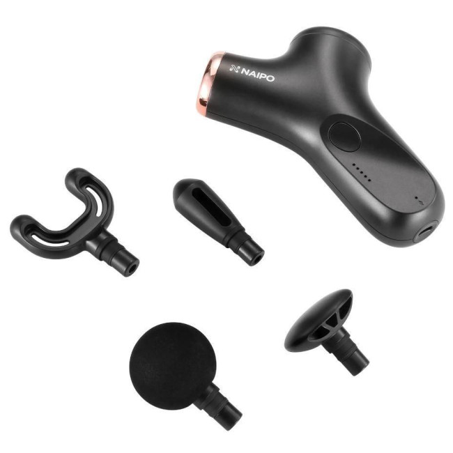Масажер перкусійний ручний NAIPO new MINI Massage Gun для тіла без підігріву; модель - NP-MG01