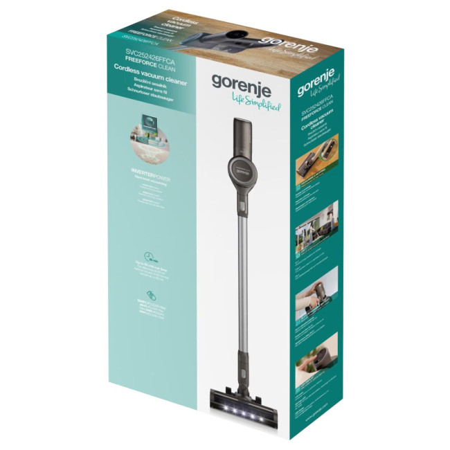 Акумуляторний пилосос Gorenje SVC252426FFCA (VC3996-GS)