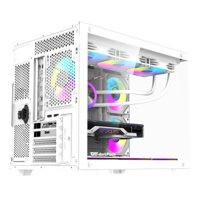CASE MINITOWER MATX W/O PSU/B275 PRO WHITE DARK FLASH