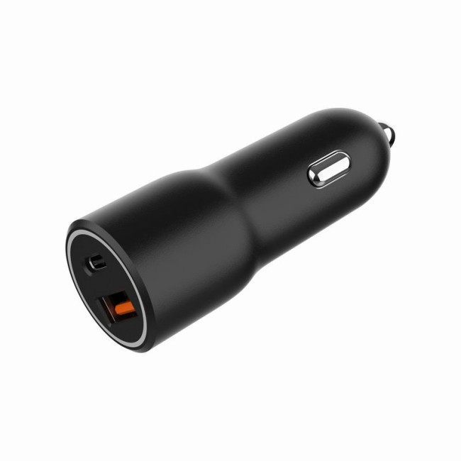 Автомобільний ЗП, 1xUSB-A (18W QC3.0) + 1xUSB-C (PD 20W), чорний