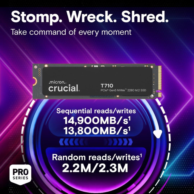 Твердотільний запам’ятовувальний пристрій накопичувач (SSD) G5 M.2 NVME 1TB T710 CT1000T710SSD8 CRUCIAL