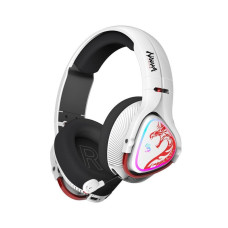 Ігрові бездротові навушники з мікрофоном, RGB, Bluetooth + 2.4GHz + 3.5 jack