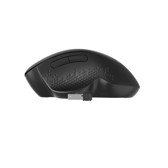 Бездротова оптична миша, USB, 1600 dpi, 6 кнопок, чорна