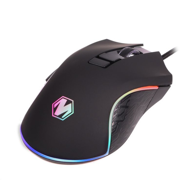 Миша ігрова, Instant 725, 7 кнопок, 7200 DPI, RGB, USB, чорна