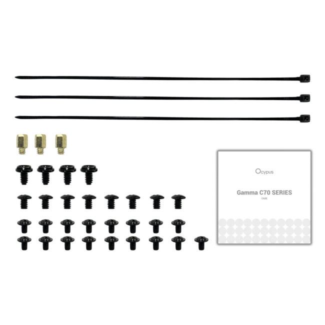 Корпус для комп'ютера ATX W/O PSU GAMMA C70 BK (GAMMA-C70-BKG000XX-GL) OCYPUS