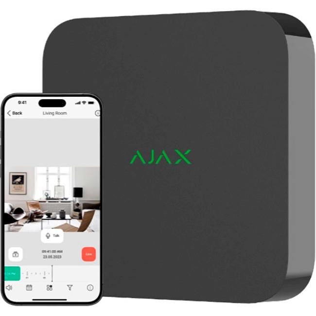 Ajax NVR (8ch) (8EU) ASP black мережевий відеореєстратор